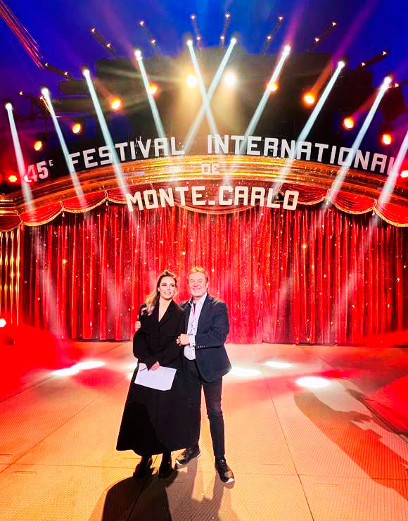 Con Melissa Greta Marchetto al 45° Festival Internazionale di Monte Carlo per Rai3