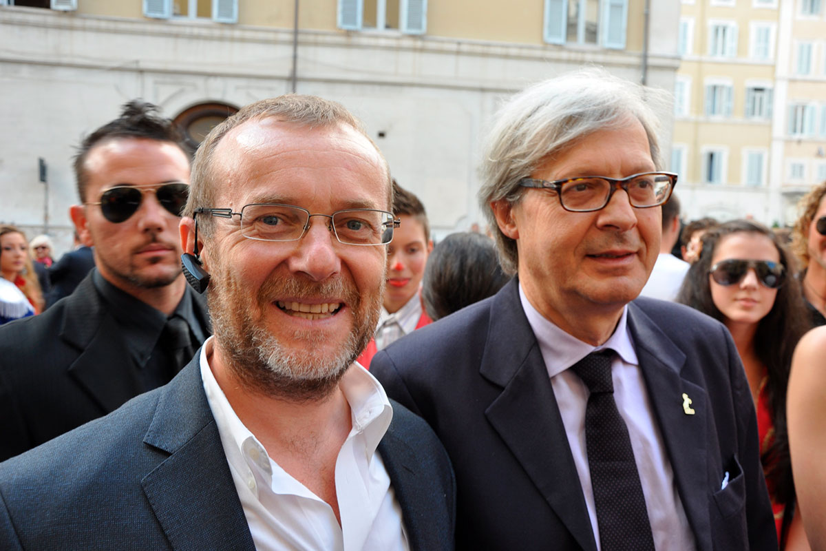 Con Vittorio Sgarbi a Montecitorio