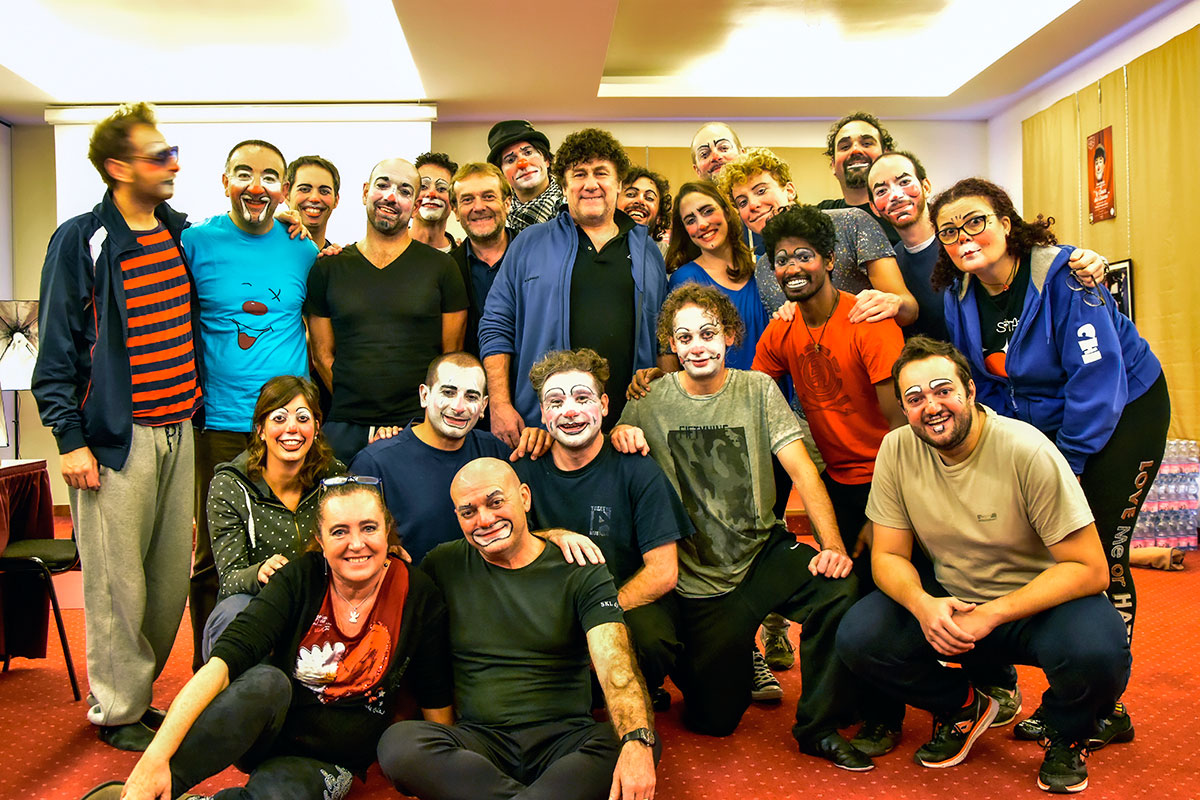 Con i partecipanti allo Stage di David Larible a San Donà di Piave