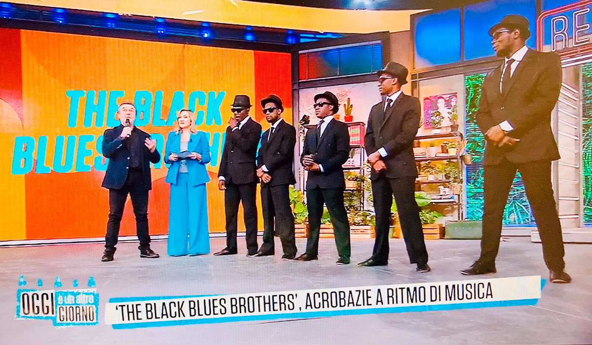 Con Serena Bortone e i Black Blues Brother a 'Oggi è un ' Altro Giorno' su Rai1